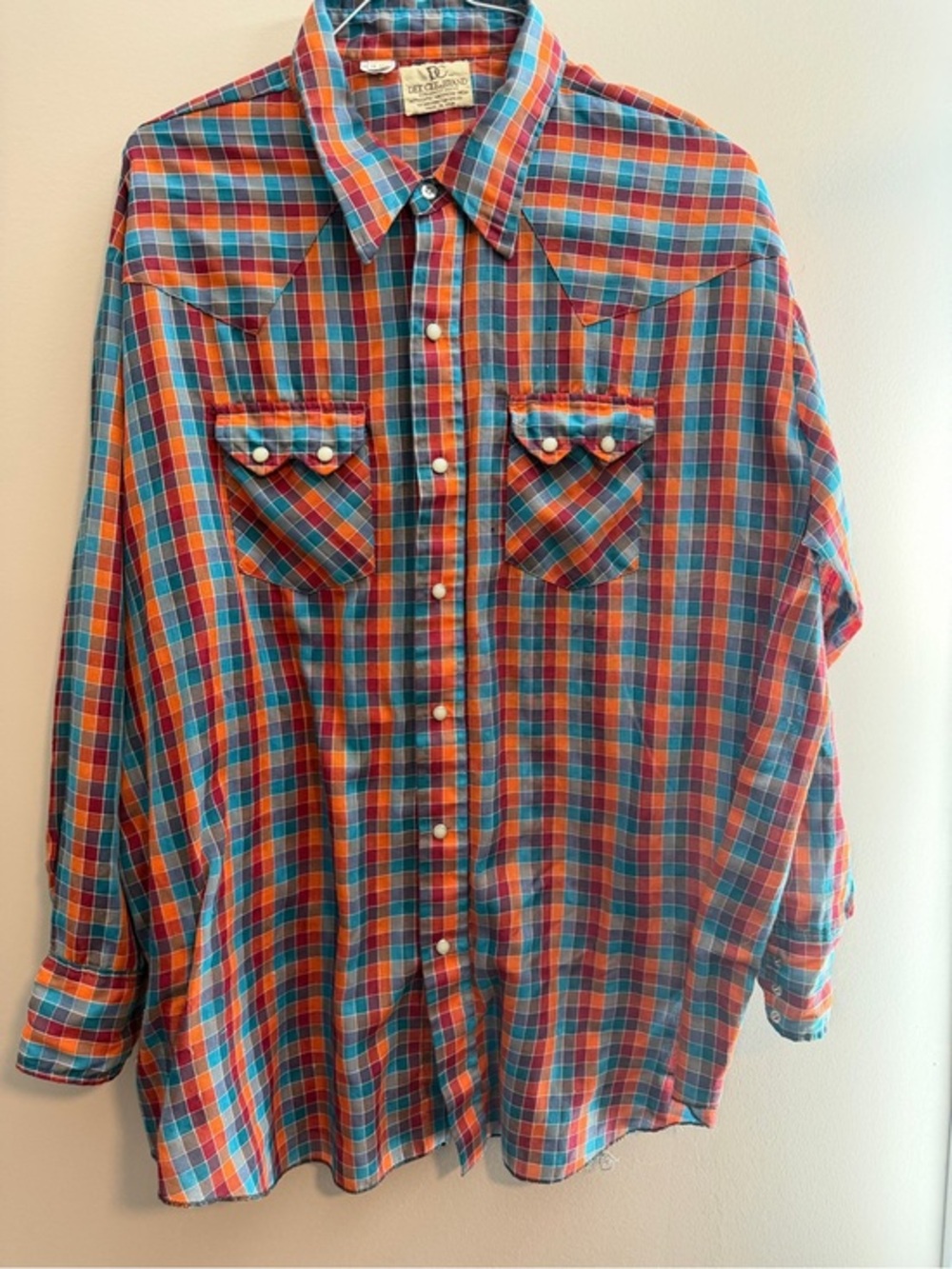 Men's Casual Plaid Button-Down Shirt - Multicolor